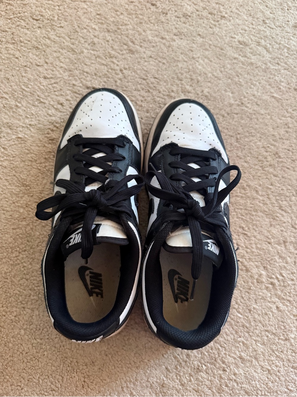 Nike Two-Tone Black and White Low-Top Sneakers